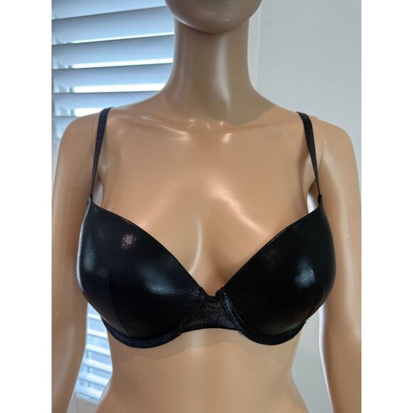 Danskin Women's Metallic Black Padded Underwire Bra, size 34C - Picture 1 of 11